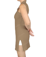 Sleeveless Polo Shorts Dress