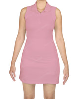 Sleeveless Polo Shorts Dress