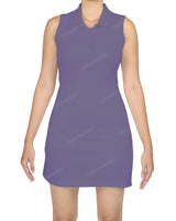 Sleeveless Polo Shorts Dress