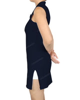 Sleeveless Polo Shorts Dress