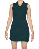 Sleeveless Polo Shorts Dress
