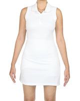 Sleeveless Polo Shorts Dress