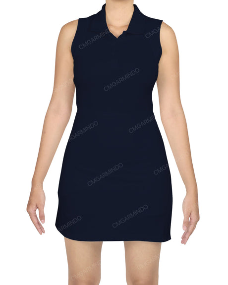 Sleeveless Polo Dress