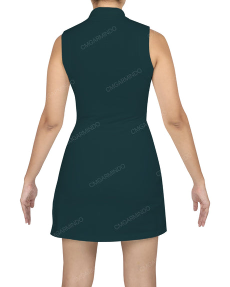Sleeveless Polo Dress