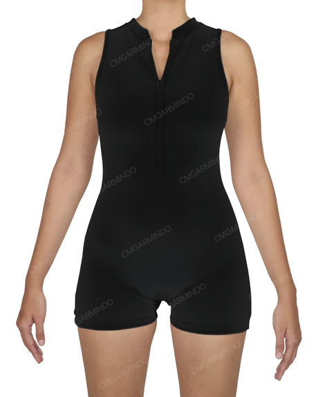 Sleeveless 1/4 Zip Playsuit