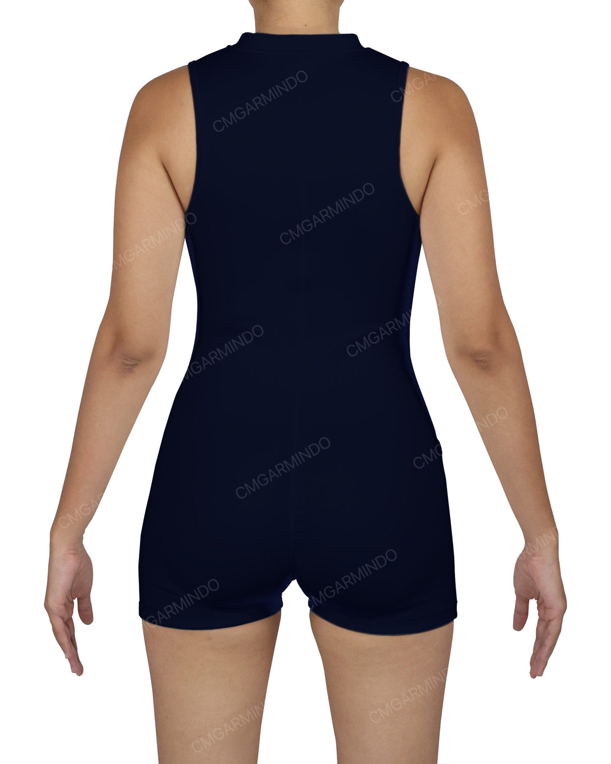 Sleeveless 1/4 Zip Playsuit