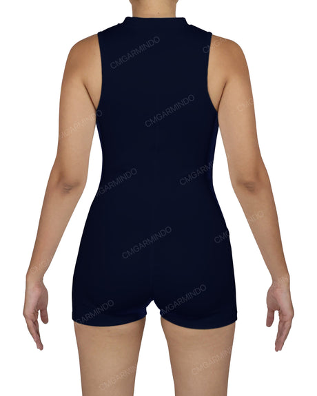 Sleeveless 1/4 Zip Playsuit
