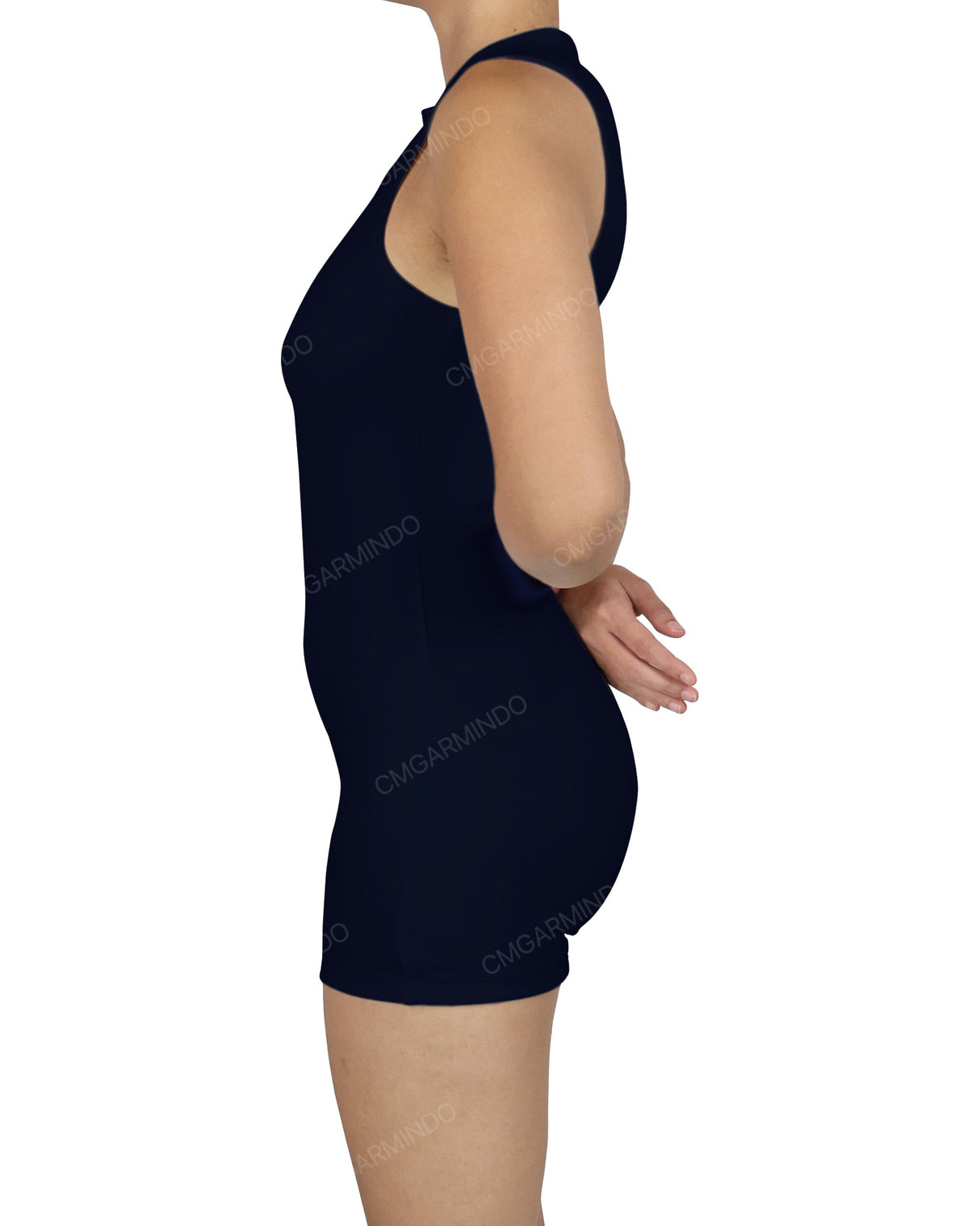 Sleeveless 1/4 Zip Playsuit