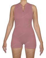 Sleeveless 1/4 Zip Playsuit