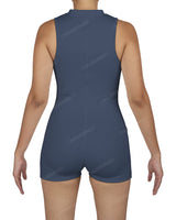 Sleeveless 1/4 Zip Playsuit