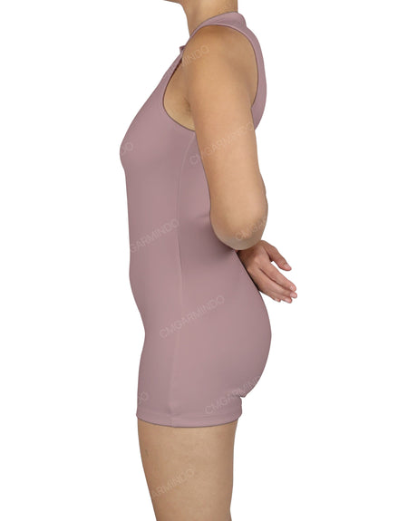 Sleeveless 1/4 Zip Playsuit