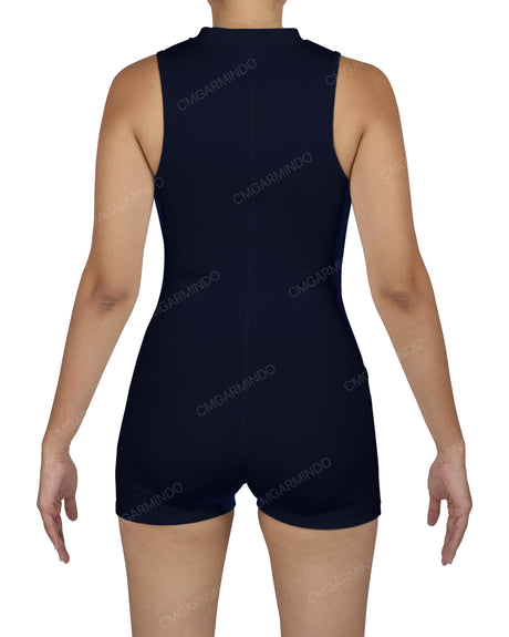 Sleeveless 1/4 Zip Playsuit