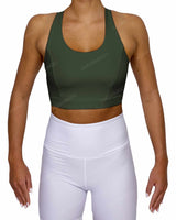 Racer Back Panel Sports Bra