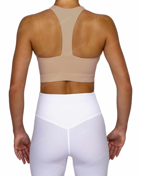 Racer Back Panel Sports Bra
