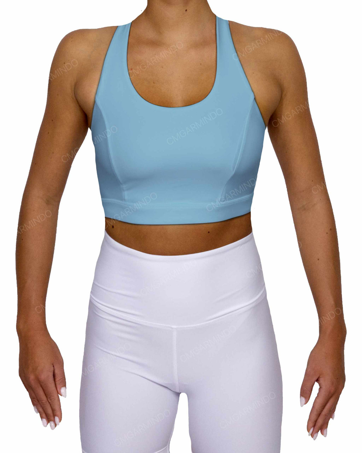 Racer Back Panel Sports Bra
