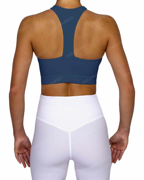 Racer Back Panel Sports Bra