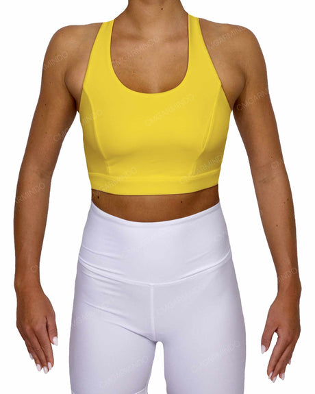 Racer Back Panel Sports Bra