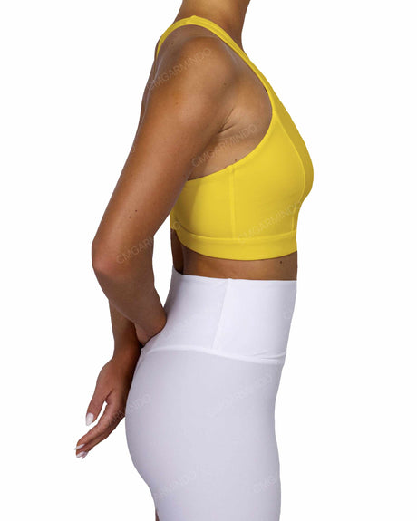 Racer Back Panel Sports Bra