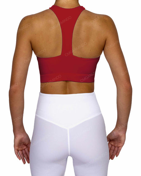 Racer Back Panel Sports Bra