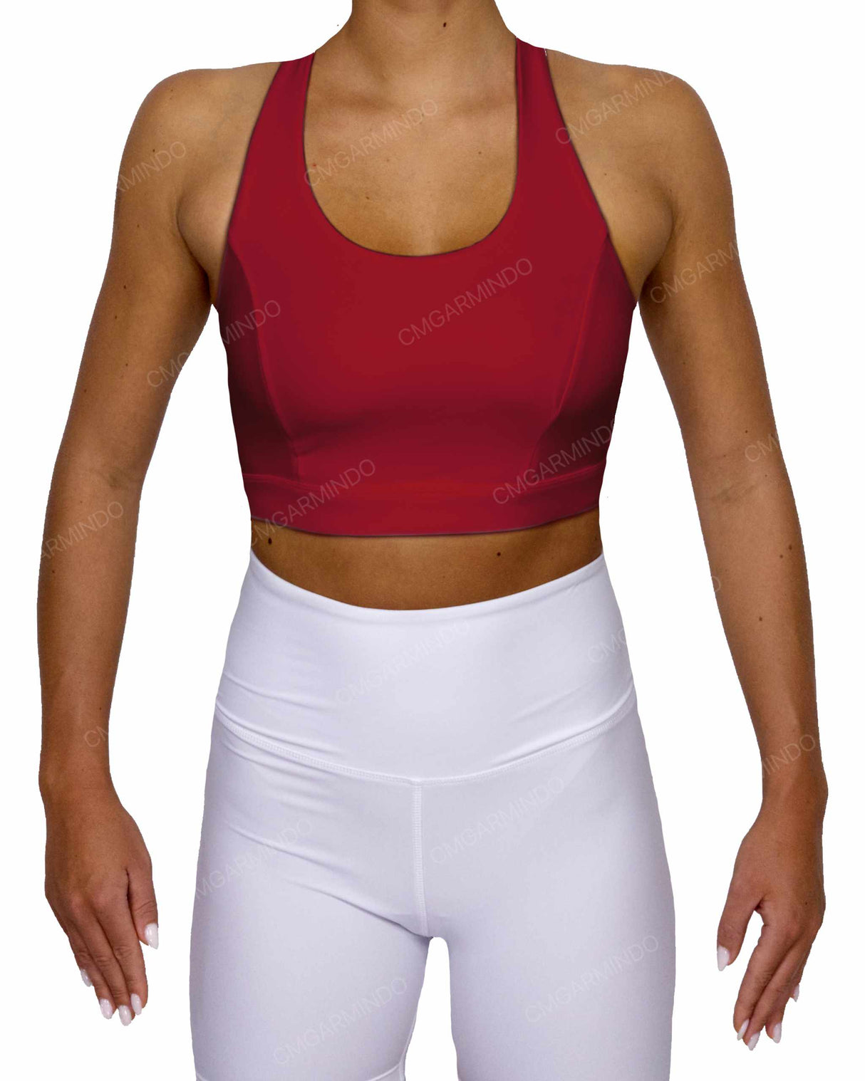 Racer Back Panel Sports Bra