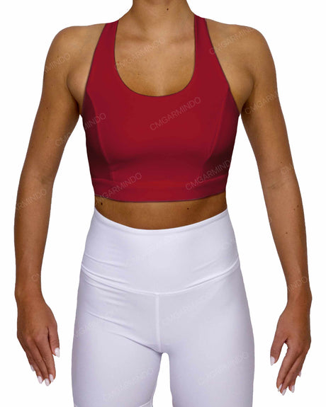 Racer Back Panel Sports Bra