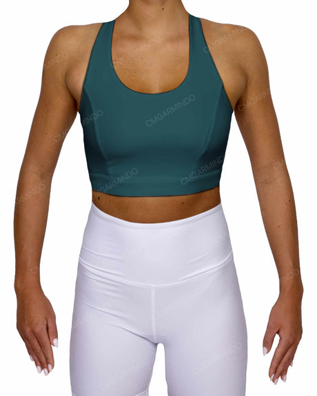 Racer Back Panel Sports Bra