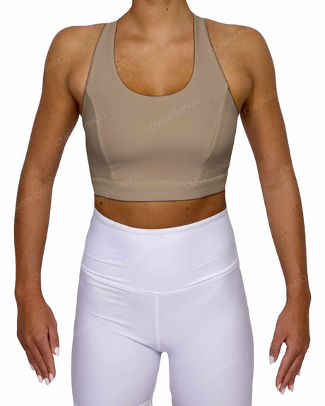 Racer Back Panel Sports Bra