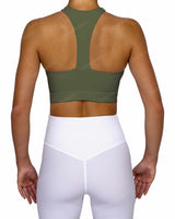 Racer Back Panel Sports Bra