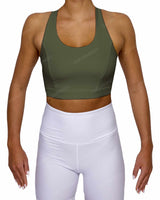 Racer Back Panel Sports Bra