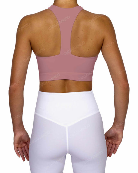 Racer Back Panel Sports Bra