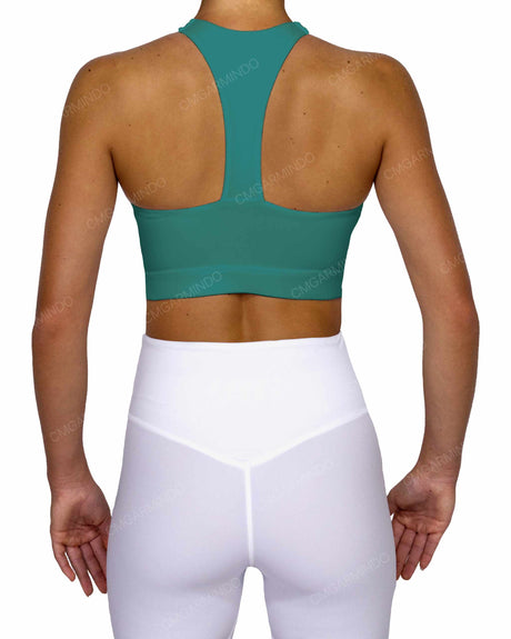Racer Back Panel Sports Bra
