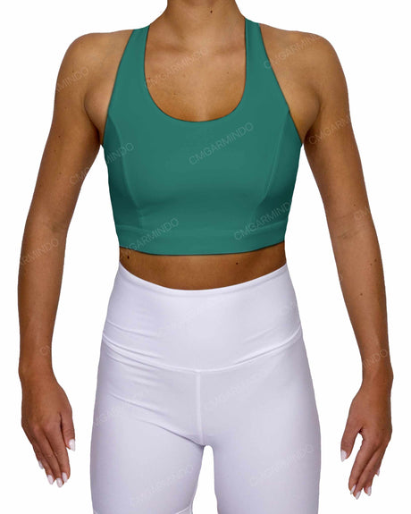Racer Back Panel Sports Bra