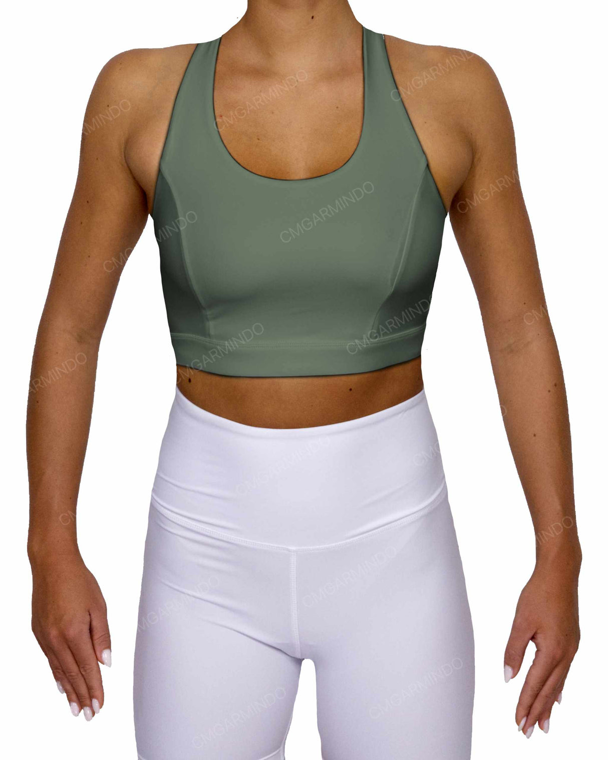 Racer Back Panel Sports Bra
