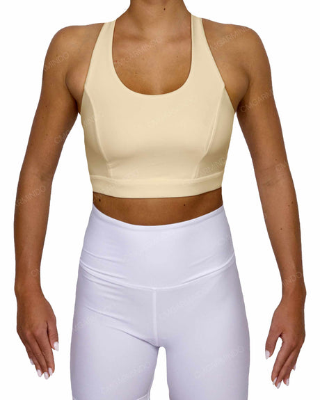 Racer Back Panel Sports Bra