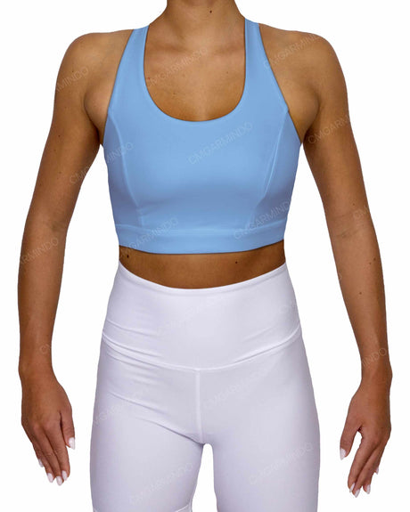 Racer Back Panel Sports Bra
