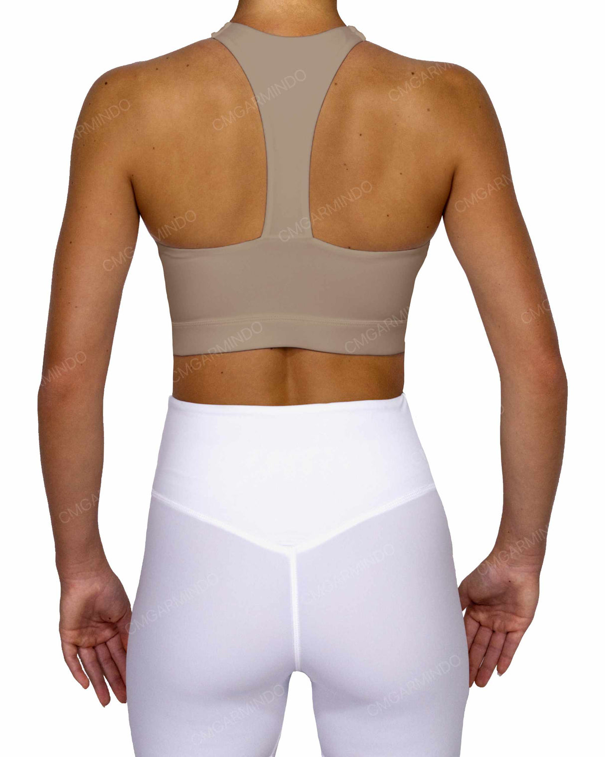 Racer Back Panel Sports Bra