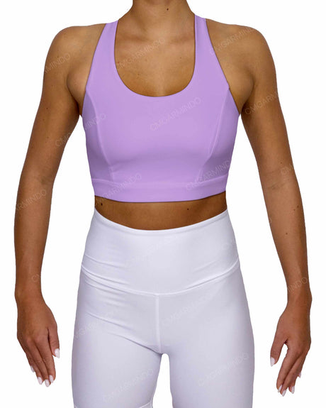 Racer Back Panel Sports Bra