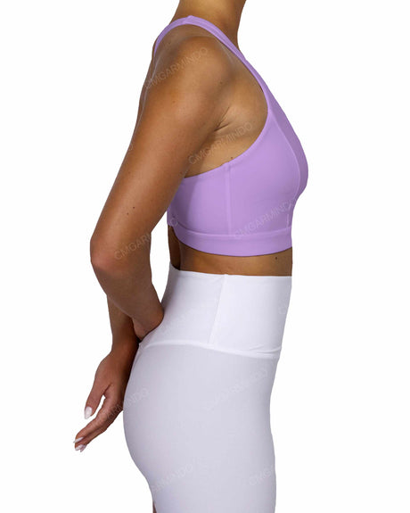 Racer Back Panel Sports Bra