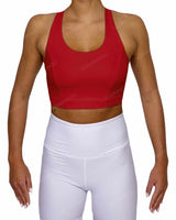 Racer Back Panel Sports Bra