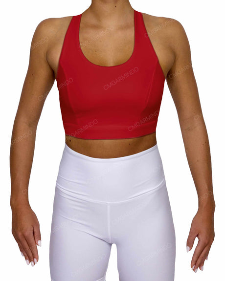 Racer Back Panel Sports Bra