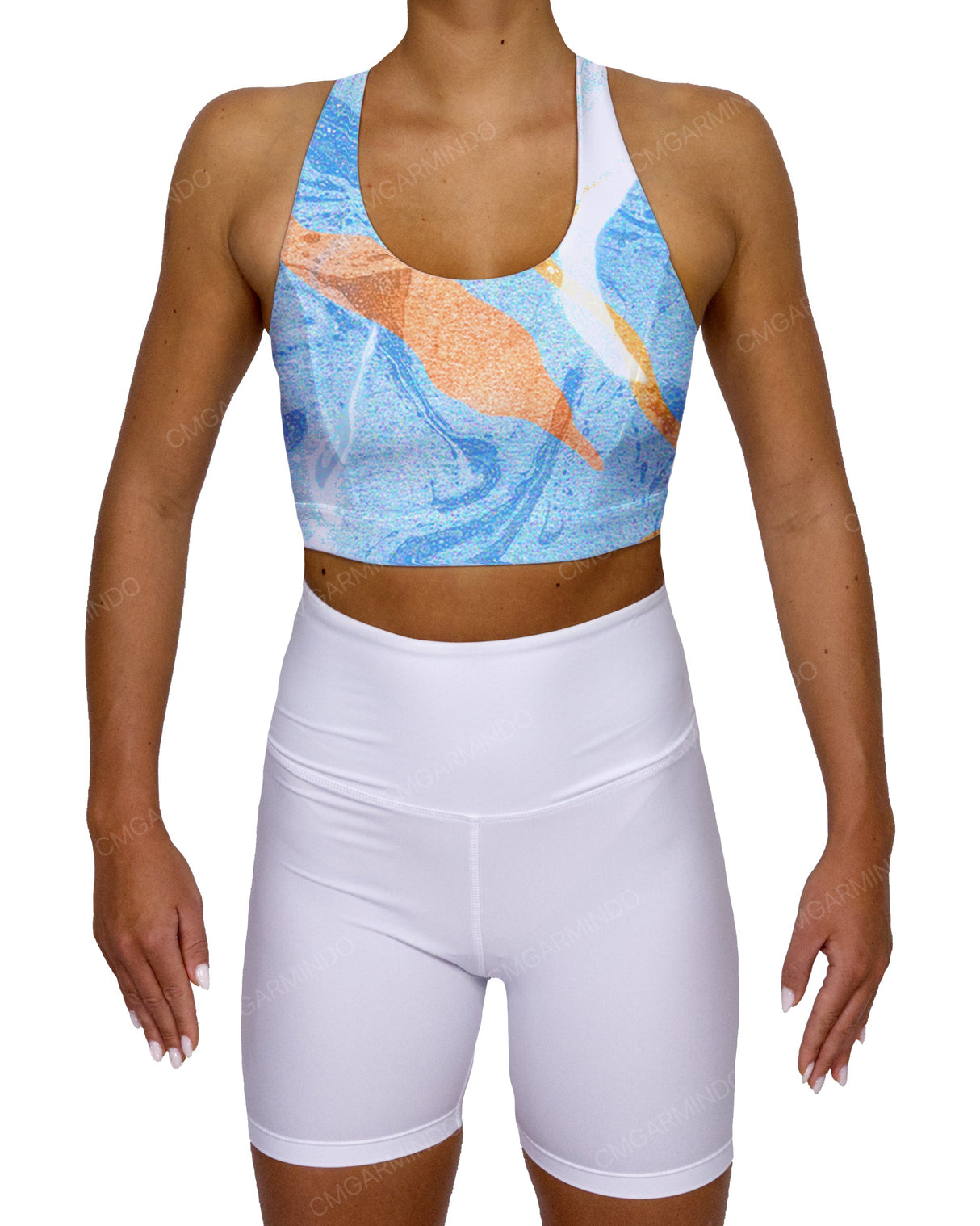 Racer Back Panel Sports Bra