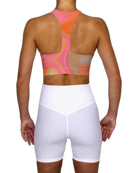 Racer Back Panel Sports Bra