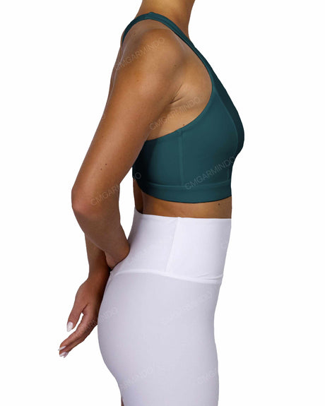 Racer Back Panel Sports Bra