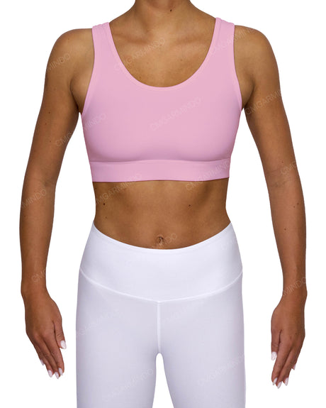 Scoop Front Band Back Top
