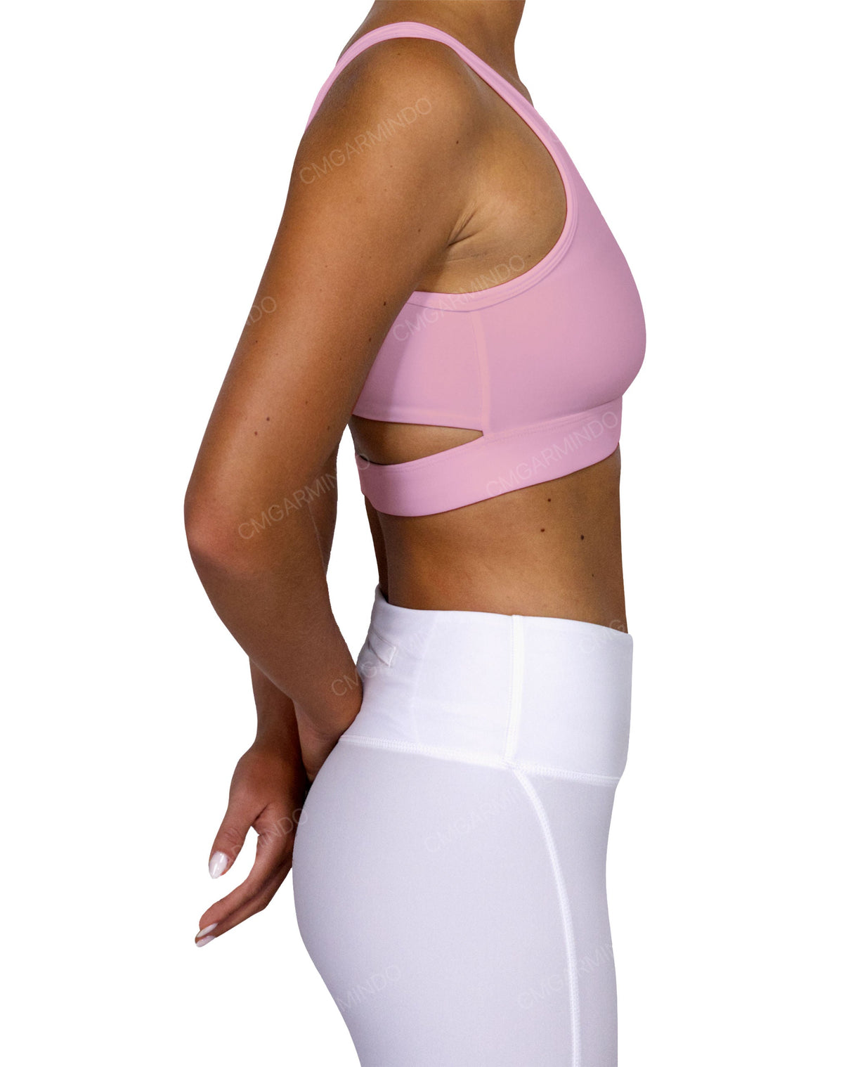 Scoop Front Band Back Top