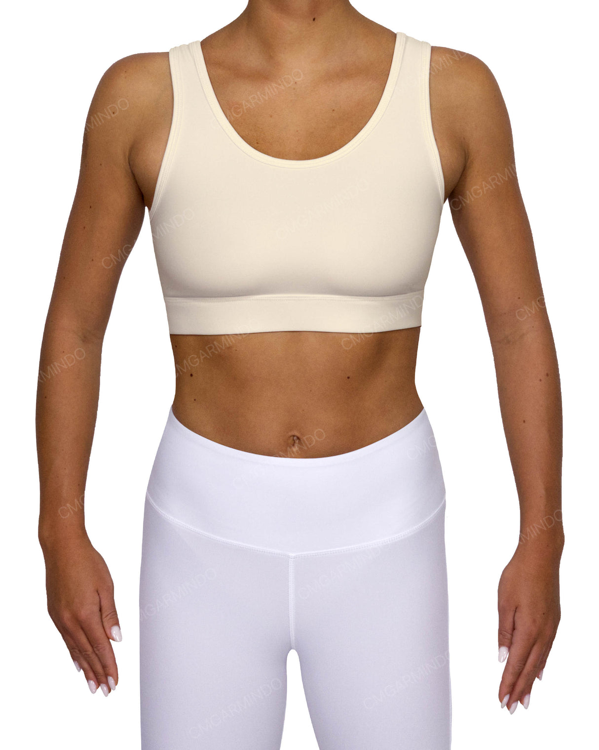 Scoop Front Band Back Top