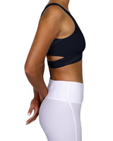 Scoop Front Band Back Top