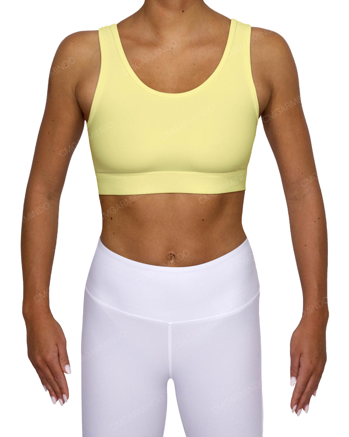Scoop Front Band Back Top
