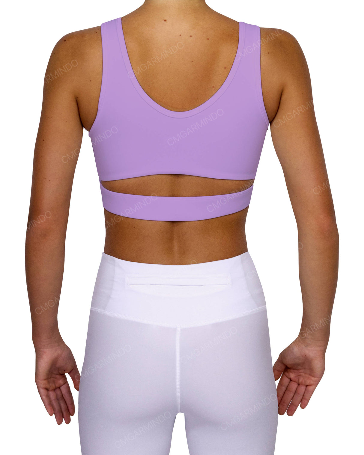 Scoop Front Band Back Top