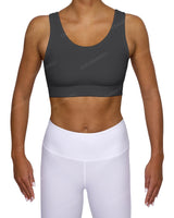 Scoop Front Band Back Top